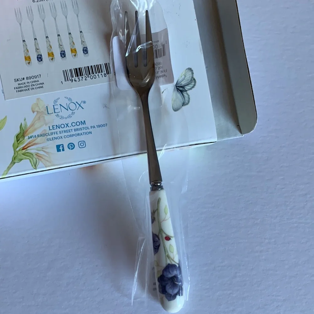 Lenox Butterfly Meadow Cocktail Forks  Set of 6